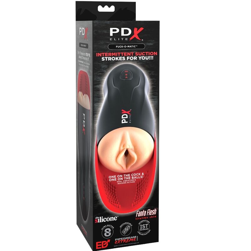 PDX ELITE - STROKER FUCK-O-MATIC VAGINA DOUBLE VIBRATION PENIS & TESTICLES