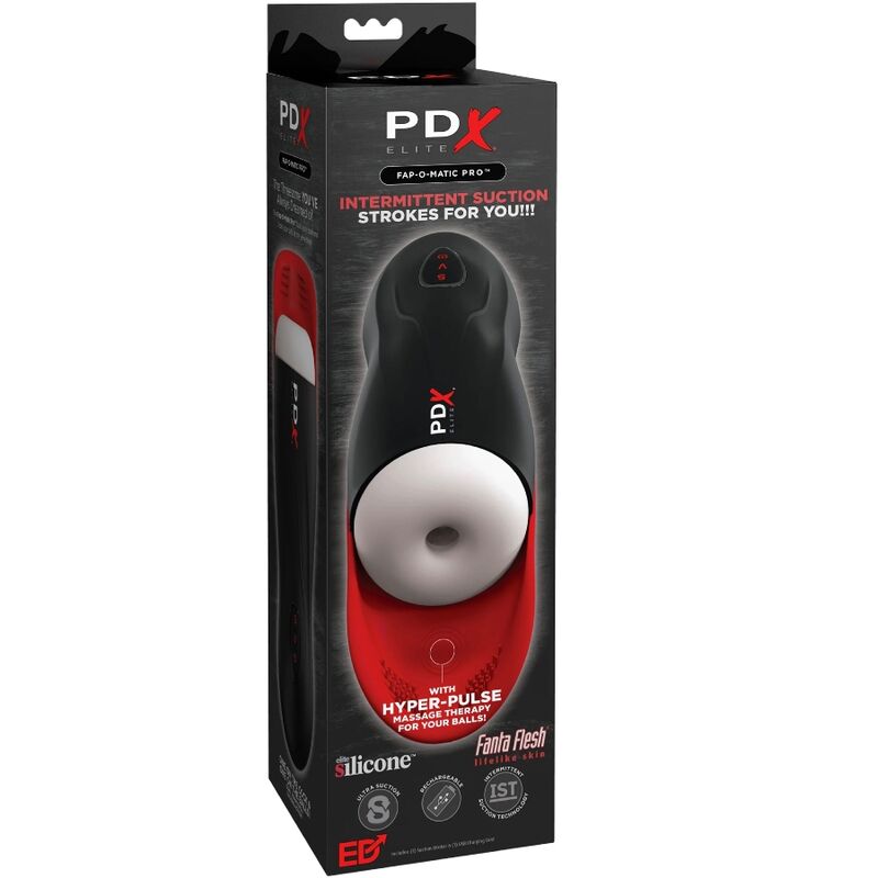 PDX ELITE - STROKER FAP-O-MATIC PRO AVEC BASE POUR TESTICULES