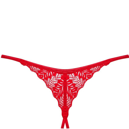 OBSESSIVE - INGRIDIA STRING OUVERT ROUGE M/L