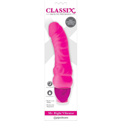 CLASSIX - DILDO VIBRANT MR. RIGHT MULTI-VITESSE 15,5 CM ROSE