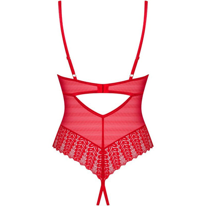 OBSESSIVE - INGRIDIA CROTCHLESS ROUGE XS/S