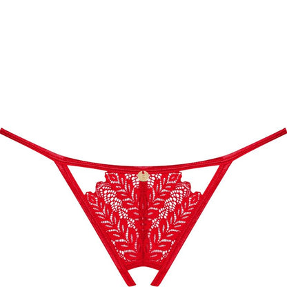 OBSESSIVE - INGRIDIA STRING OUVERT ROUGE M/L