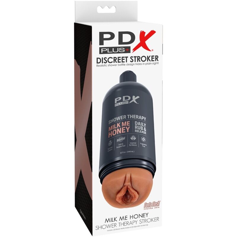 PDX PLUS - STROKER MASTURBATOR DISCRETE BOTTLE DESIGN MILK ME HONEY CANDY SHAMPOO