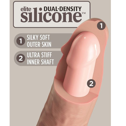 KING COCK - DILDO DE SILICONA REALISTA ELITE 15,2 CM