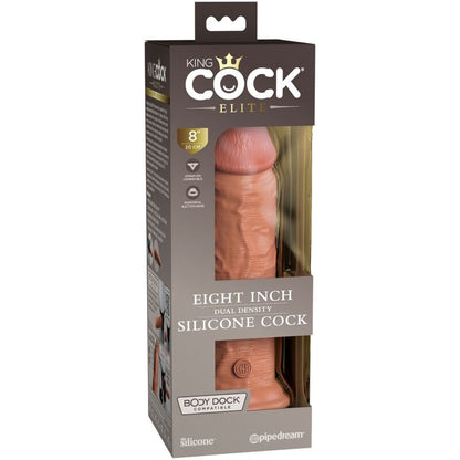 KING COCK - ELITE REALISTIC SILICONE DILDO 20.3 CM CARAMEL