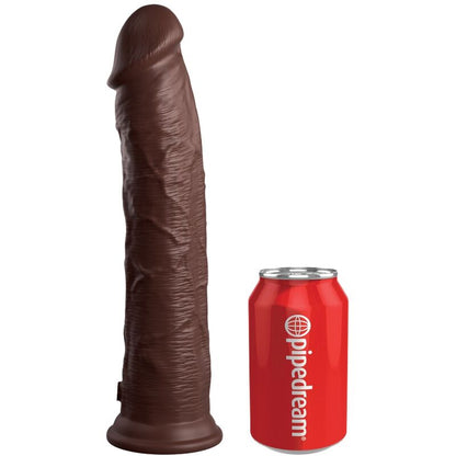 KING COCK - DILDO DE SILICONA REALISTA ELITE 28 CM MARRÓN