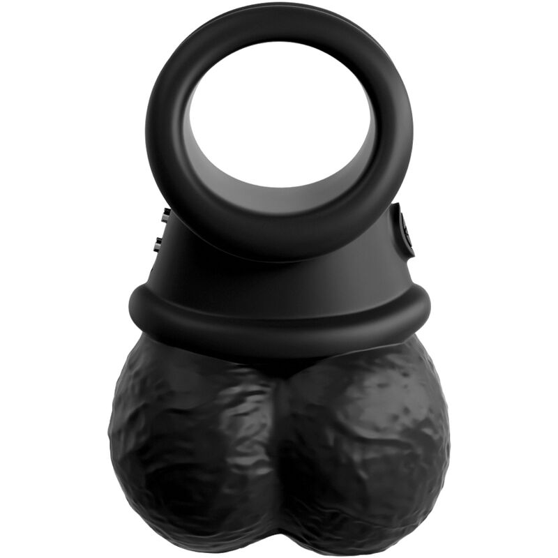 KING COCK - ANNEAU ELITE AVEC TESTICULE VIBRANT EN SILICONE