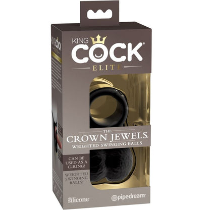 KING COCK - ANNEAU ELITE AVEC TESTICULE EN SILICONE