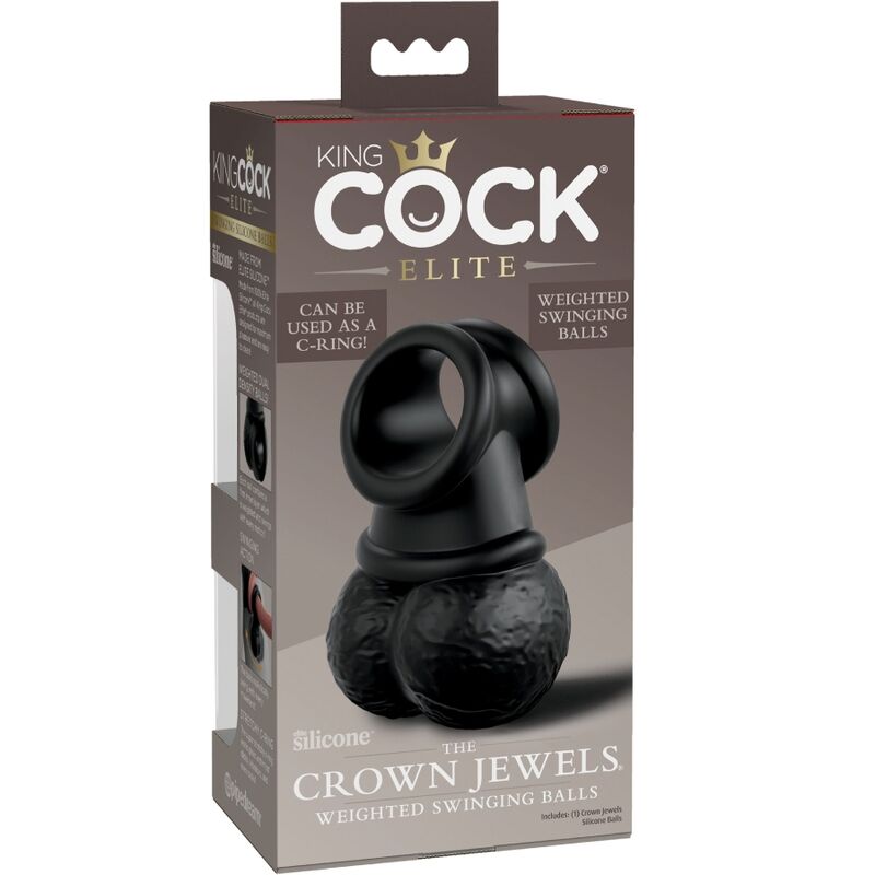 KING COCK - ANNEAU ELITE AVEC TESTICULE EN SILICONE