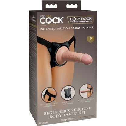 KING COCK - ARNÉS ELITE AJUSTABLE CON DILDO 15,2 CM PARA PRINCIPIANTES