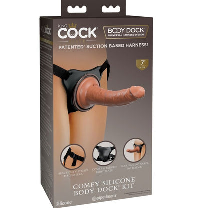 KING COCK - HARNAIS ELITE COMFY RÉGLABLE AVEC GODE 17,8 CM