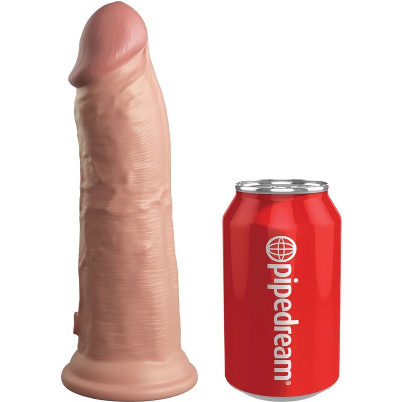 KING COCK - KIT ARNÉS AJUSTABLE ELITE DELUXE ANILLO CON TESTICULOS Y DILDO 20,3 CM