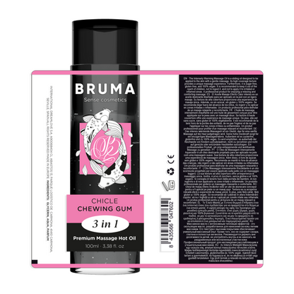 BRUMA - GOMME À MÂCHER À L'HUILE CHAUDE DE MASSAGE PREMIUM 3 EN 1 - 100 ML