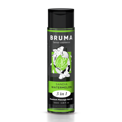 BRUMA - HUILE CHAUDE DE MASSAGE PREMIUM PASTÈQUE 3 EN 1 - 100 ML