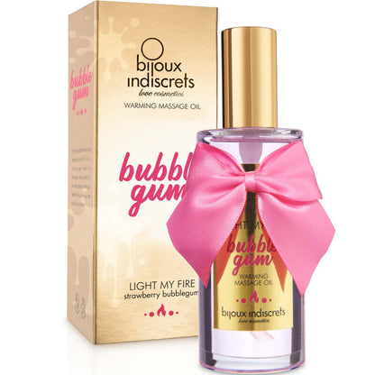 BIJOUX - INDISCRETS LIGHT MY FIRE MASSAGE OIL HEAT EFFECT GUM FLAVOR