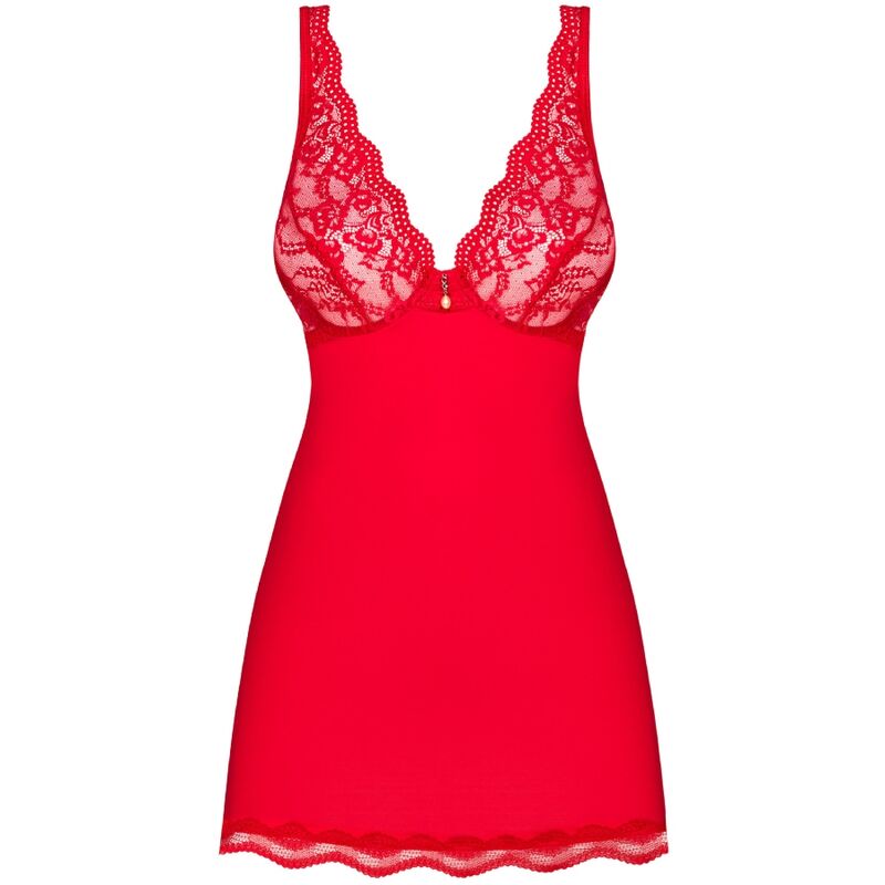 OBSESSIVE - LUVAE BABYDOLL &amp; TANGA ROUGE S/M