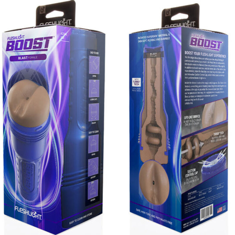 FLESHLIGTH BOOST - MASTURBATEUR FÉMININ ANO BLAST MD FLESH RP 