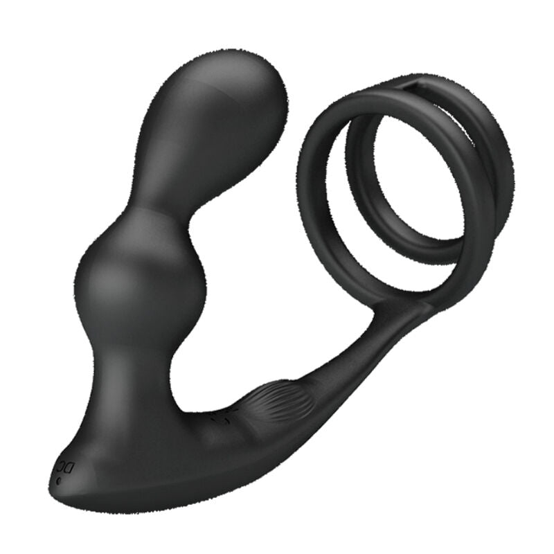 PRETTY LOVE - ANILLO PARA EL PENE MARSHALL CON PLUG ANAL VIBRATORIO CON CONTROL REMOTO