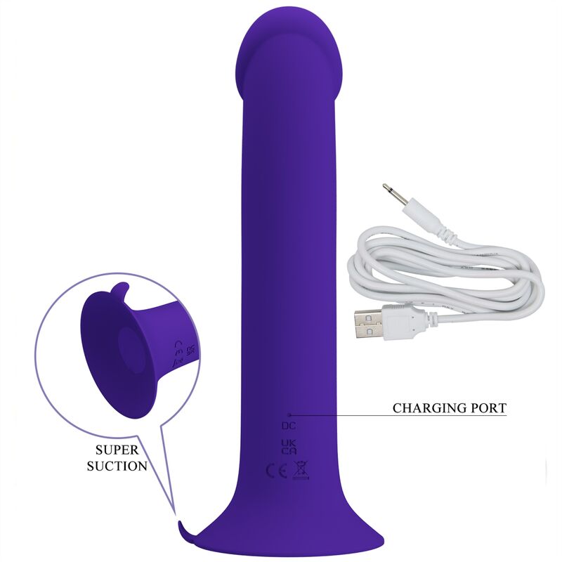 PRETTY LOVE - DILDO VIBRADOR MURRAY YOUTH Y RECARGABLE VIOLETA