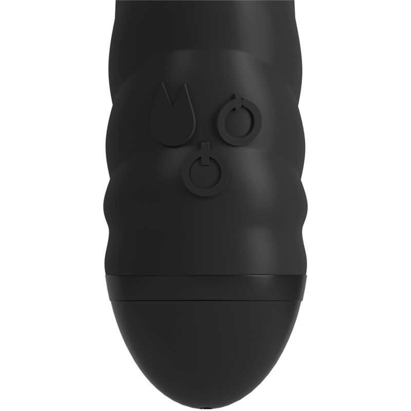 ADRIEN LASTIC - TWISTER VIBRADOR Y MASAJEADOR ROTATORIO CONEJO NEGRO