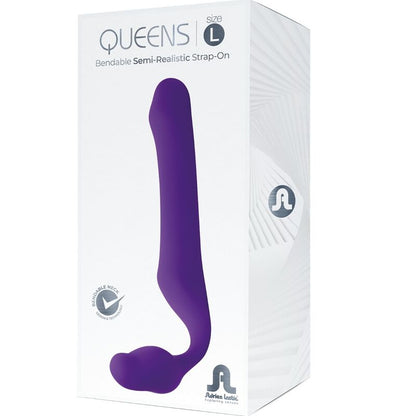 ADRIEN LASTIC - QUEENS STRAP-ON FLEXIBLE VIOLET SIZE L