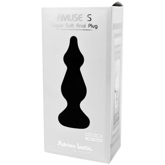 ADRIEN LASTIC - PLUG ANAL AMUSE SILICONA NEGRO TALLA S