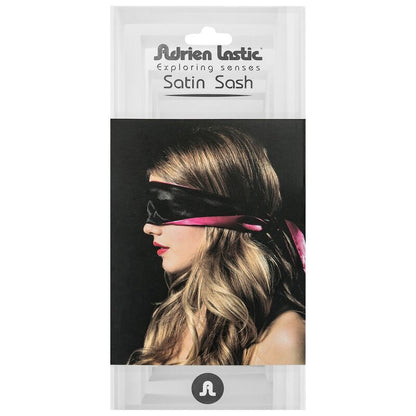 ADRIEN LASTIC - BANDAGE RÉVERSIBLE SATINÉ ROSE/NOIR