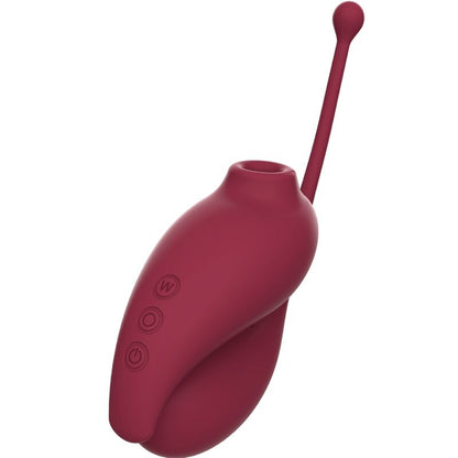 ADRIEN LASTIC - SUCCIONADOR DE CLÍTORIS INSPIRATION + HUEVO VIBRADOR ROJO - APP GRATUITA