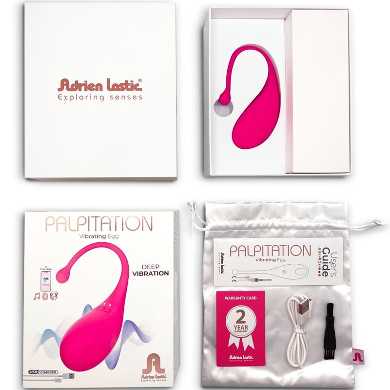 ADRIEN LASTIC - HUEVO VIBRADOR PALPITANTE ROSA - APLICACIÓN GRATUITA