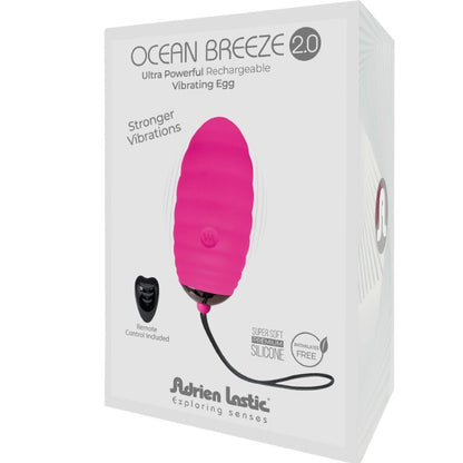 ADRIEN LASTIC - OCEAN BREEZE 2.0 OEUF VIBRANT RECHARGEABLE TÉLÉCOMMANDÉ ROSE