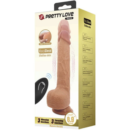 PRETTY LOVE - DILDO VIBRADOR REALISTA TOMMY 22,5 CM