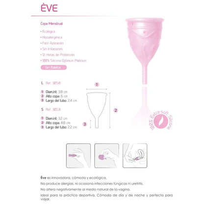 COPA MENSTRUAL DE SILICONA EVE - FEMINÍMITA - TALLA L