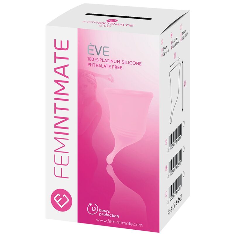 FEMINTIMATE - NUEVA COPA MENSTRUAL DE SILICONA EVE - TALLA L