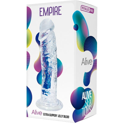 ALIVE - EMPIRE PÉNIS RÉALISTE TRANSPARENT 19,3 CM