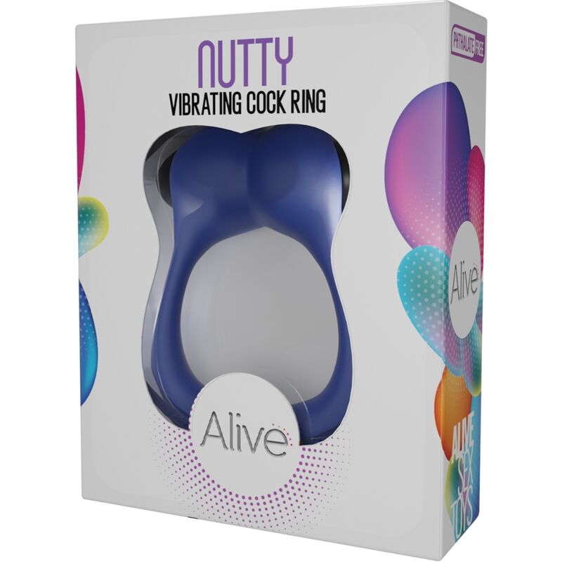 ALIVE - ANILLO VIBRADOR NUTTY AZUL