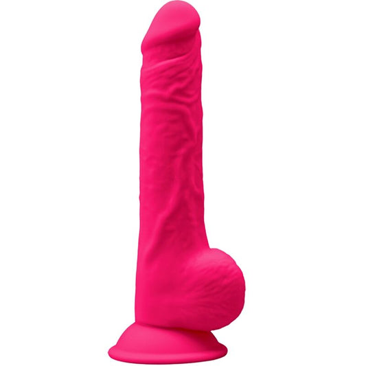 SILEXD - MODELO 1 PENE REALISTA PREMIUM SILEXPAN SILICONA FUCSIA 24 CM