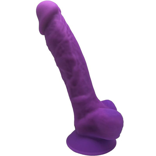 SILEXD - MODELO 1 PENE REALISTA PREMIUM SILEXPAN SILICONA VIOLETA 17,5 CM