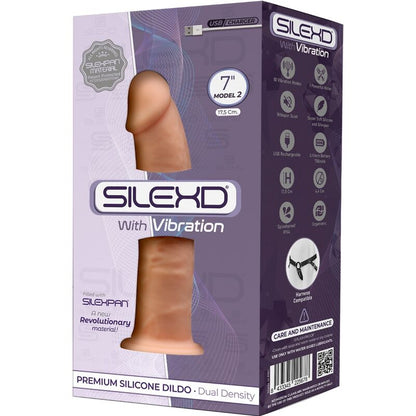 SILEXD - MODELO 1 VIBRADOR PENE REALISTA SILICONA PREMIUM SILEXPAN 17,5 CM