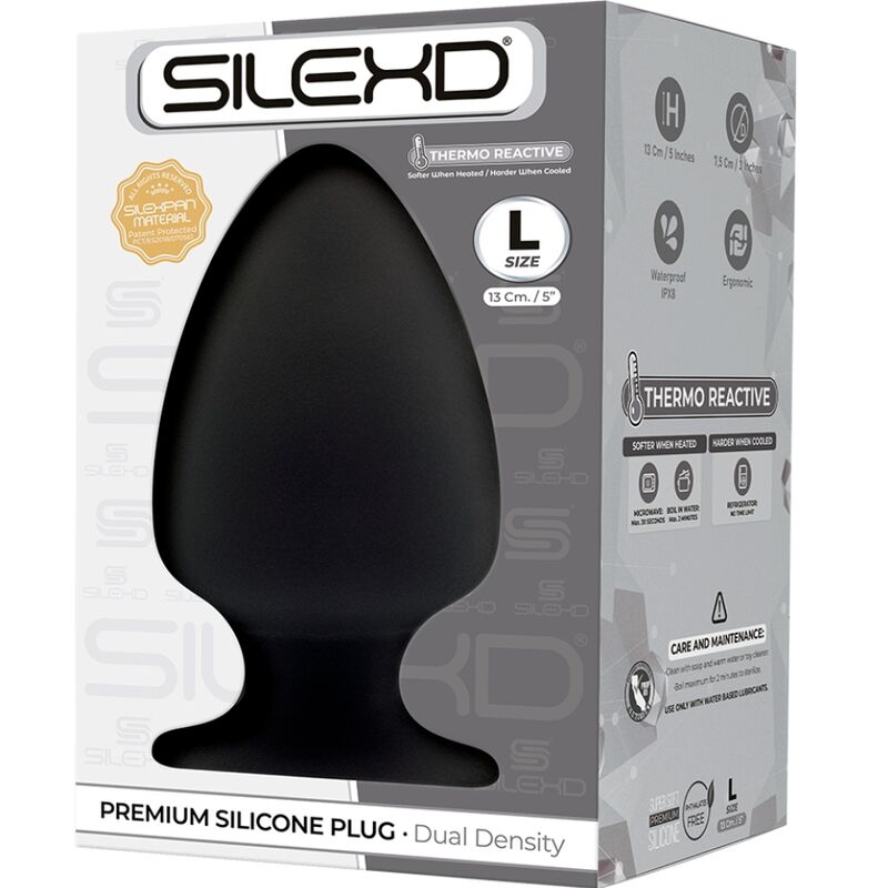 SILEXD - MODÈLE 1 PLUG ANAL PREMIUM SILEXPAN SILICONE PREMIUM THERMORÉACTIF TAILLE L