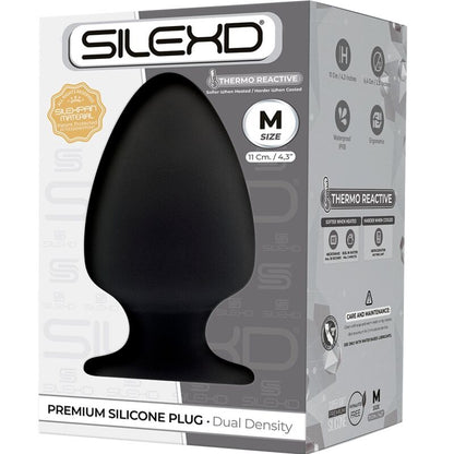 SILEXD - MODÈLE 1 PLUG ANAL PREMIUM SILEXPAN SILICONE PREMIUM THERMORÉACTIF TAILLE M