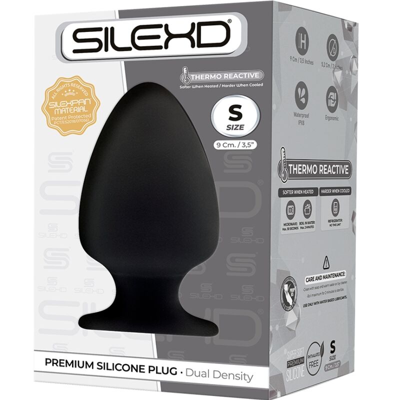 SILEXD - MODÈLE 1 PLUG ANAL PREMIUM SILEXPAN SILICONE PREMIUM THERMORÉACTIF TAILLE S