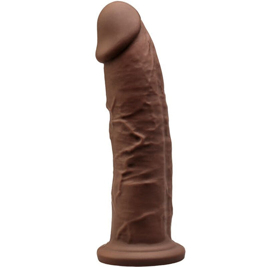 SILEXD - MODEL 2 REALISTIC PENIS PREMIUM SILEXPAN SILICONE BROWN 19 CM