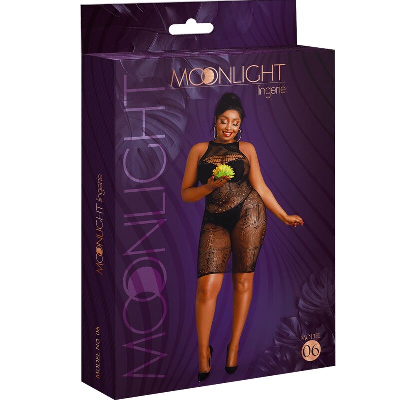 MOONLIGHT - MODEL 6 DRESS BLACK PLUS SIZE