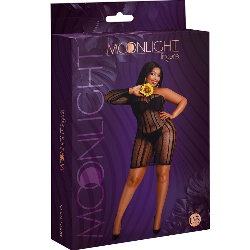 MOONLIGHT - ROBE MODÈLE 5 NOIRE GRANDE TAILLE