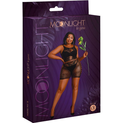 MOONLIGHT - MODEL 1 DRESS BLACK PLUS SIZE