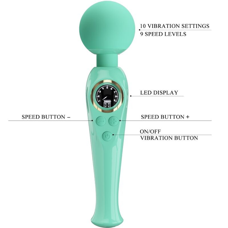 PRETTY LOVE - SKYLER GREEN WAND VIBRATOR