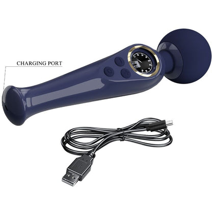 PRETTY LOVE - SKYLER VIBRATOR WAND BLUE