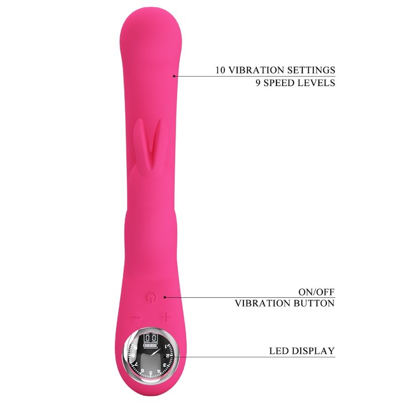 PRETTY LOVE - LAMAR RABBIT VIBRATOR & PINK G-SPOT