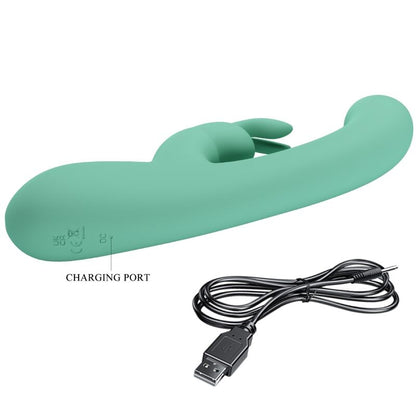 PRETTY LOVE - VIBRADOR CONEJO LAMAR Y PUNTO G VERDE