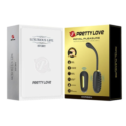 PRETTY LOVE - DOREEN LUXURY RECHARGEABLE VIBRATING EGG BLACK